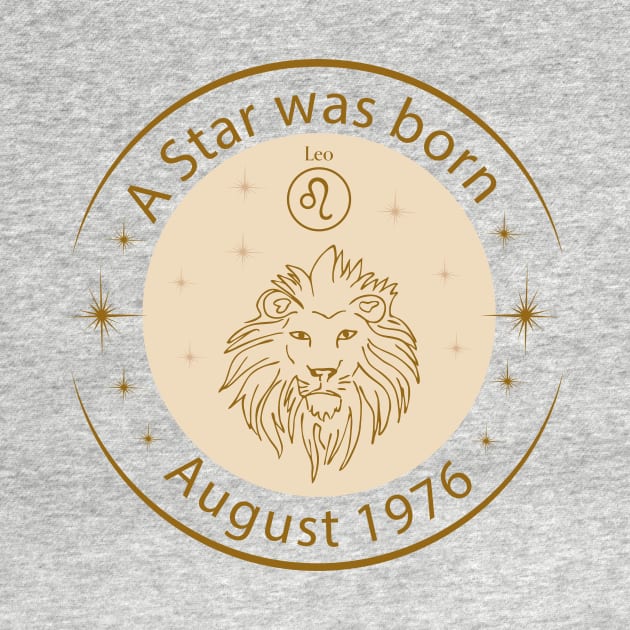 Birthday T-Shirt - Zodiac Leo by Lemonflowerlove